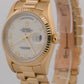 1998 PAPERS Rolex Day-Date President WHITE ROMAN 18K Yellow Gold 36mm 18238 BOX