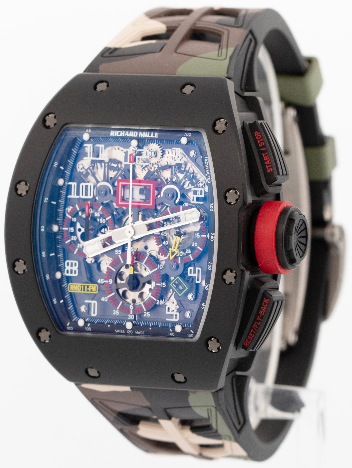 PAPERS Richard Mille RM11-FM FELIPE MASSA Black Carbon RM011-FM AL CA Watch BOX