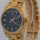 1984 Rolex Day-Date President 18038 Blue Vignette Diamond 36mm 18K Yellow Gold