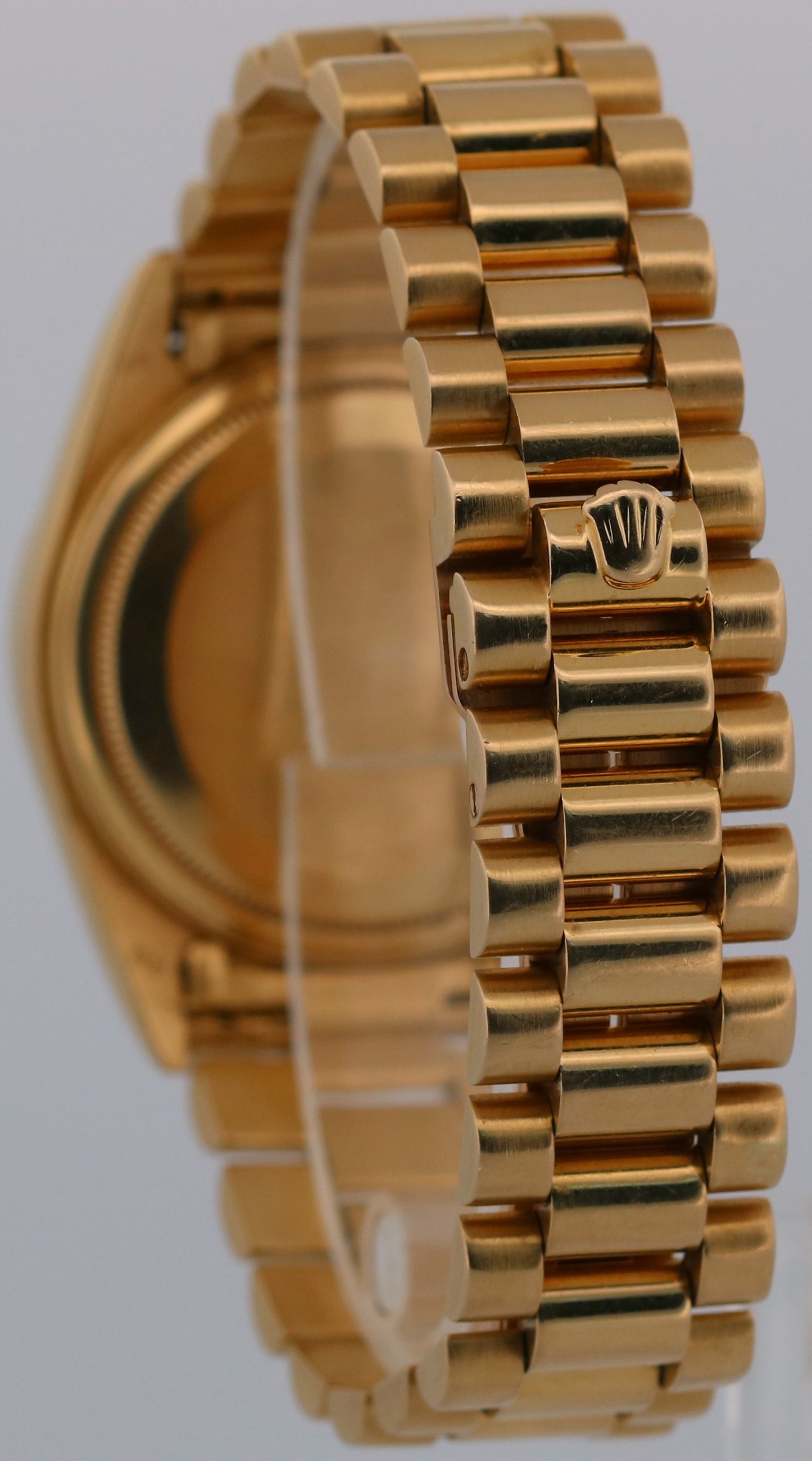 1984 Rolex Day-Date President 18038 Blue Vignette Diamond 36mm 18K Yellow Gold