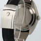 STICKERED Rolex Sky-Dweller BLACK ARABIC 18K White Gold Leather 42mm 326139 BOX