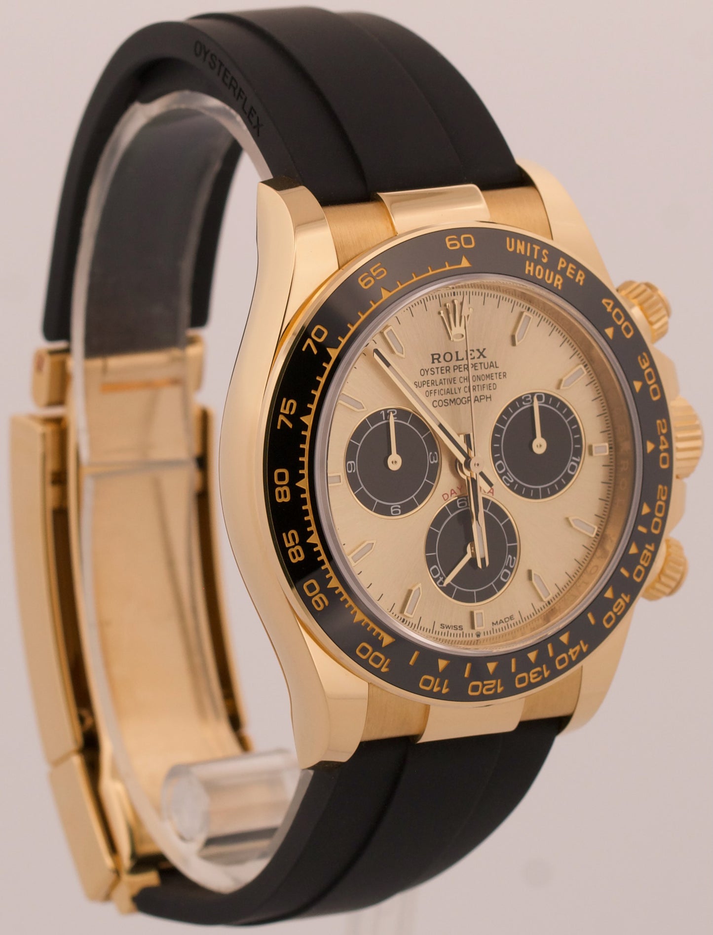 NOS 2024 PAPERS Rolex Daytona Oysterflex PIKACHU Champagne 18K 126518 LN BOX
