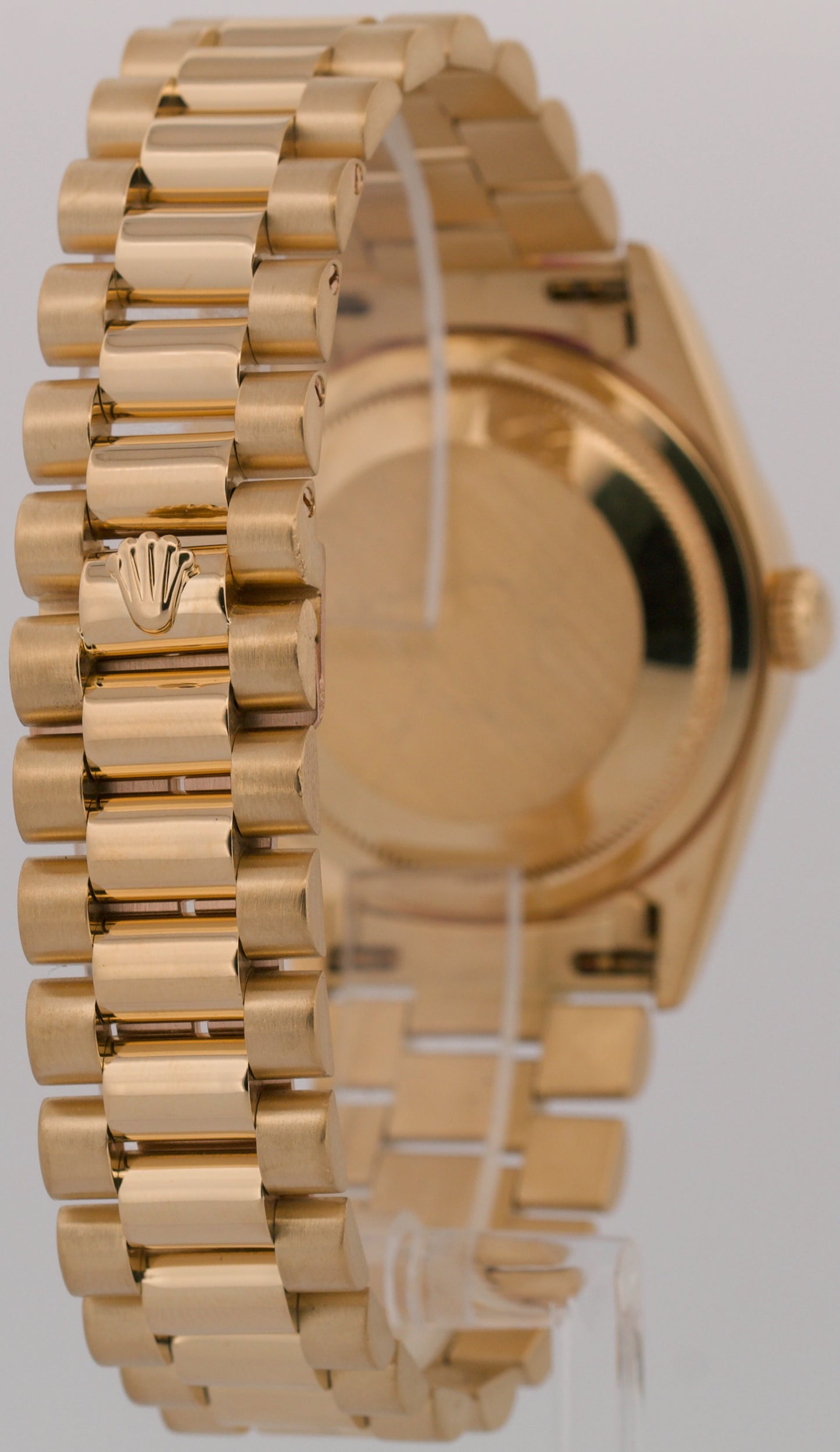 1998 PAPERS Rolex Day-Date President WHITE ROMAN 18K Yellow Gold 36mm 18238 BOX