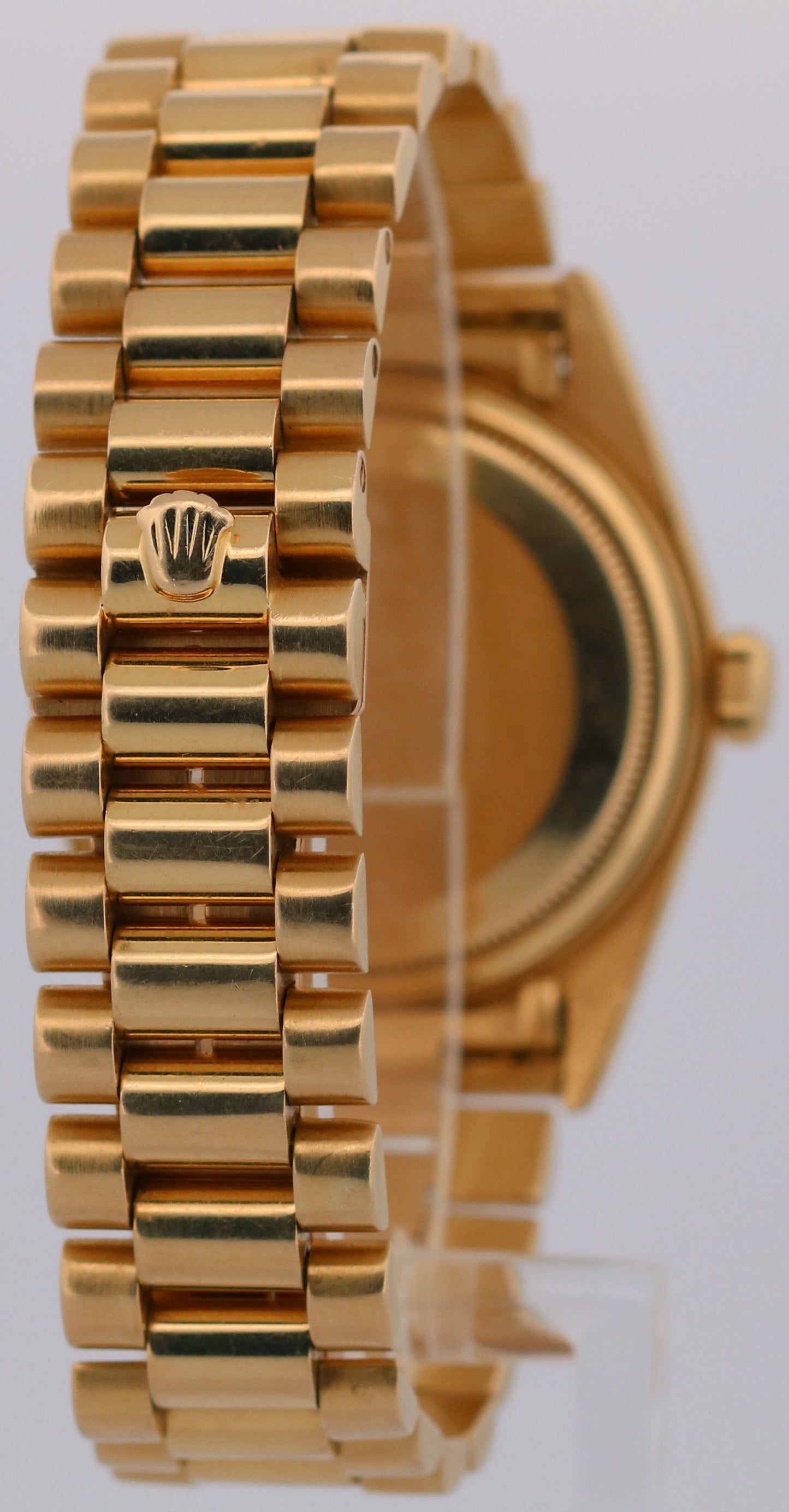 1984 Rolex Day-Date President 18038 Blue Vignette Diamond 36mm 18K Yellow Gold