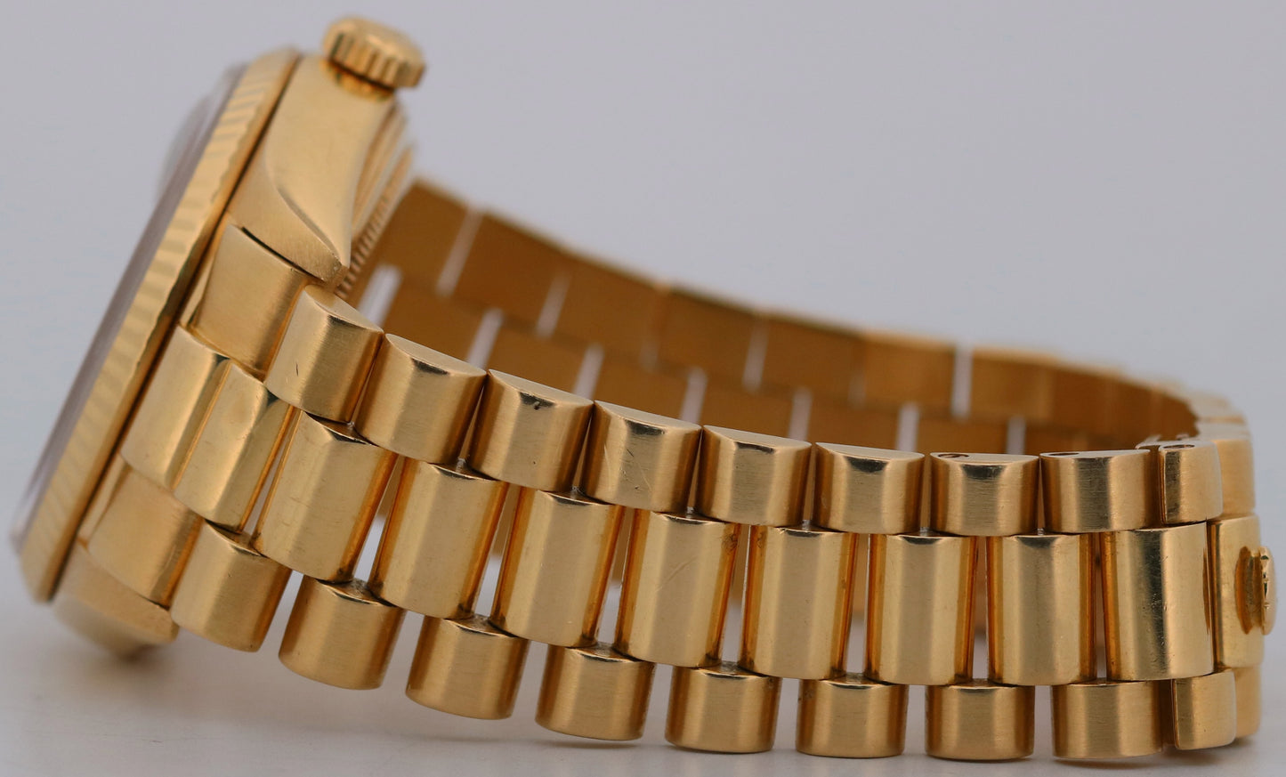 1984 Rolex Day-Date President 18038 Blue Vignette Diamond 36mm 18K Yellow Gold