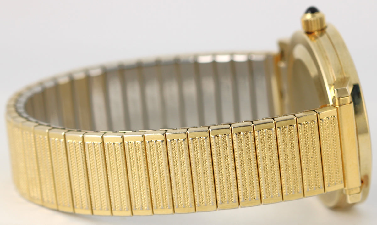 Vintage Movado Zenith Museum 36 2020 496 14k Yellow Gold Black 34mm Quartz Watch