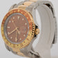 1991 Rolex GMT-Master II Brown ROOT BEER Two-Tone 18K Gold Steel OYSTER 16713