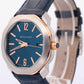 2023 PAPERS BVLGARI Bulgari Octo Roma BLUE 41mm 18K Rose Gold Steel 103205 BOX