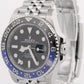 Rolex GMT-Master II BATGIRL Blue Black JUBILEE Ceramic Steel 40mm 126710 BLNR