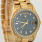Rolex Day-Date President FACTORY BLUE DIAMOND 36mm 18K Yellow Gold Watch 18348