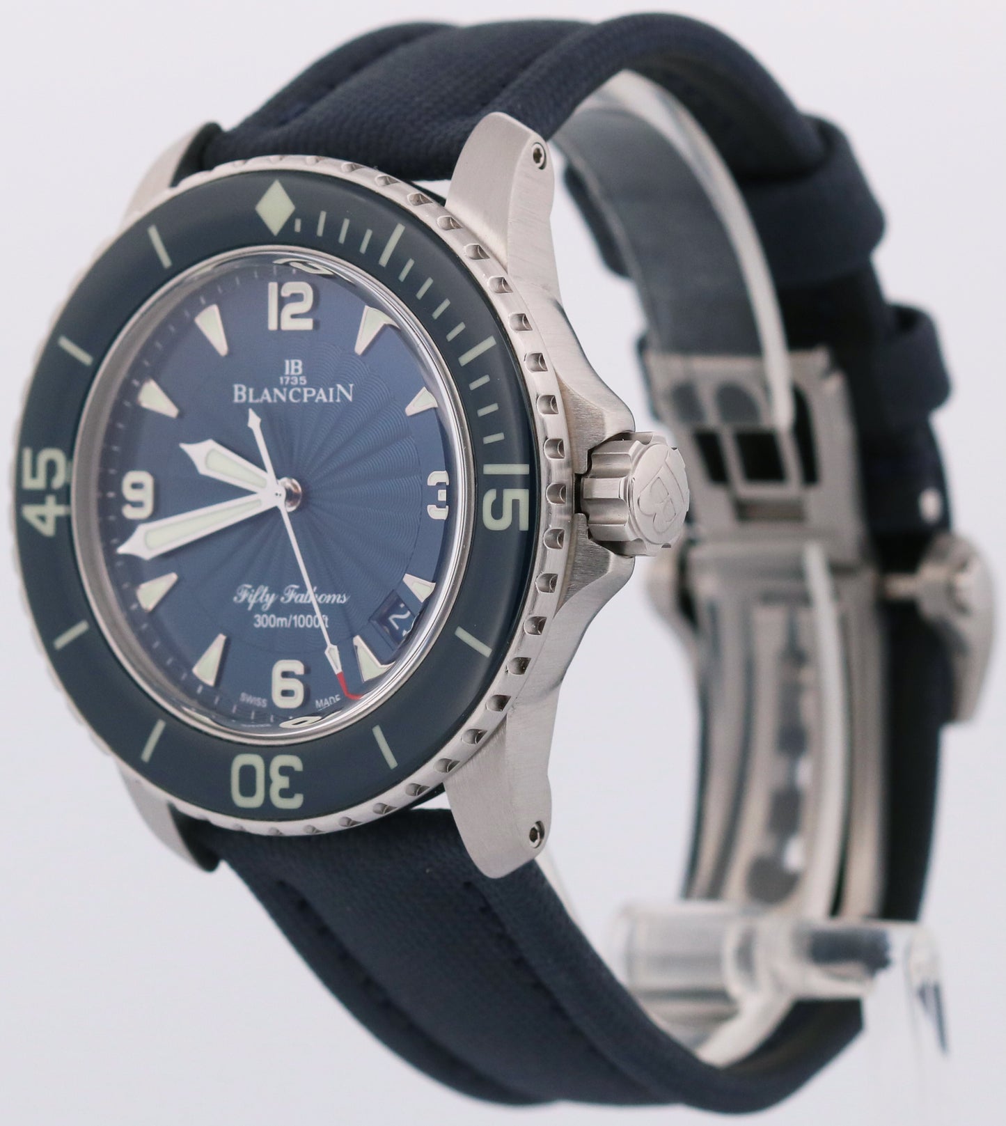 Blancpain Fifty Fathoms 5015D-1140-52B Blue Steel 45mm  Automatic Dive Watch