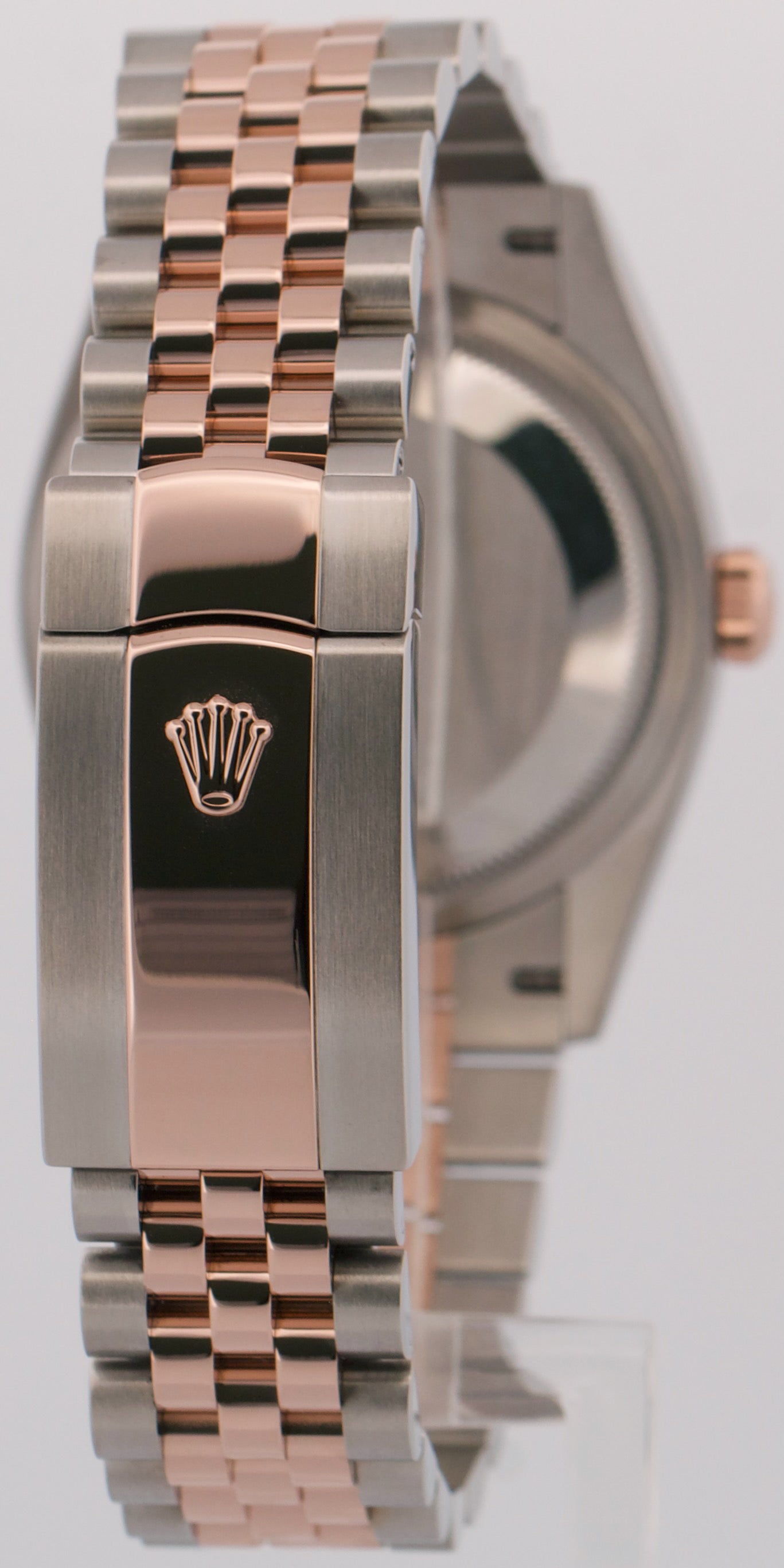Rolex DateJust RHODIUM ROMAN DIAMOND 18K Rose Gold Steel JUBILEE 36mm 126231