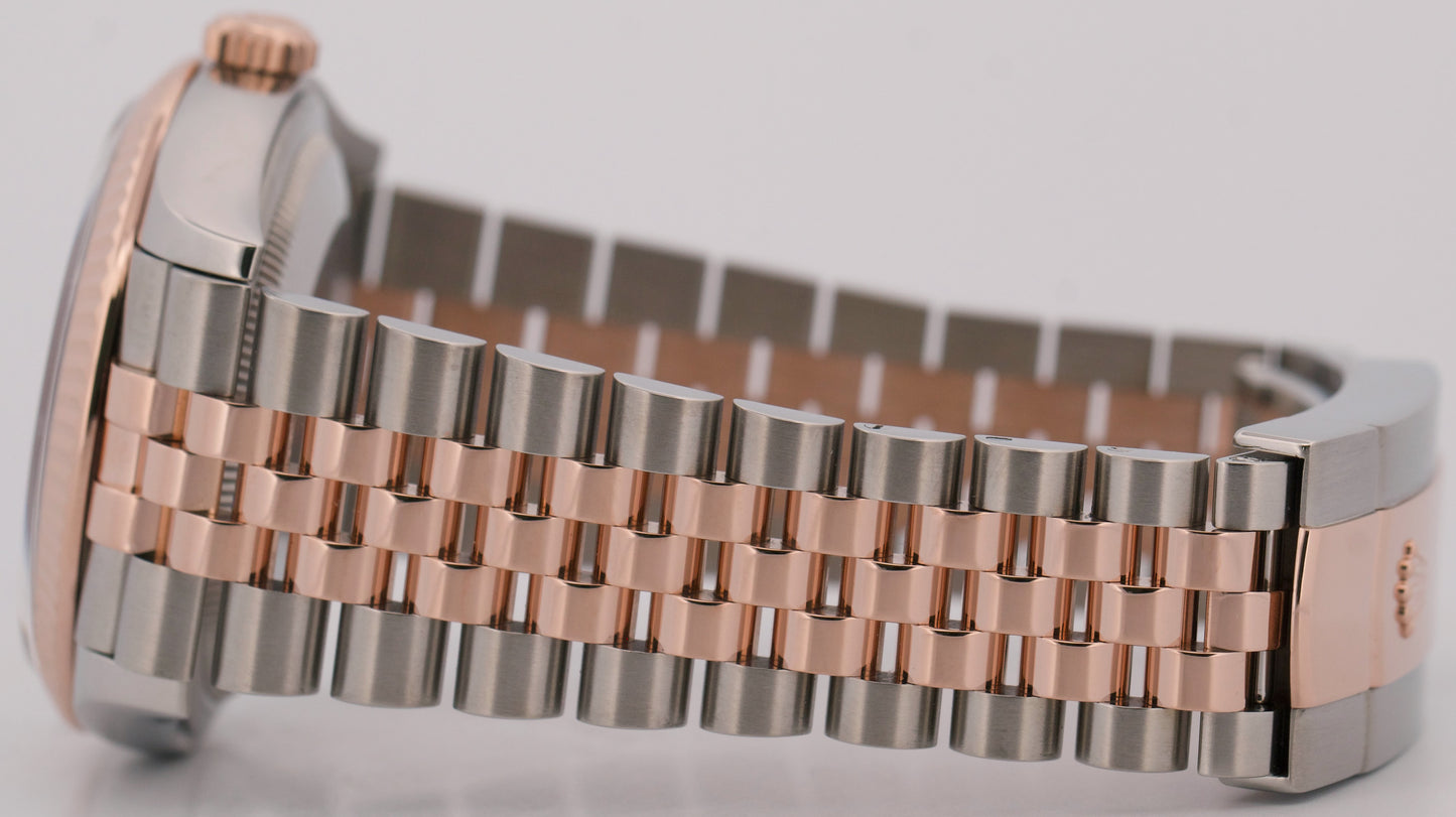 Rolex DateJust RHODIUM ROMAN DIAMOND 18K Rose Gold Steel JUBILEE 36mm 126231