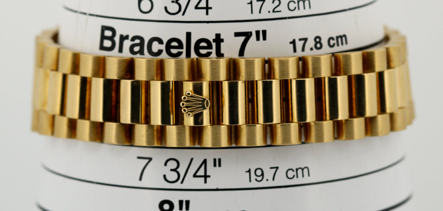 Rolex Day-Date President FACTORY BLUE DIAMOND 36mm 18K Yellow Gold Watch 18348