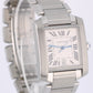 Cartier Tank Francaise Large 2302 Silver Roman Numeral 28mm X 32mm Steel Watch