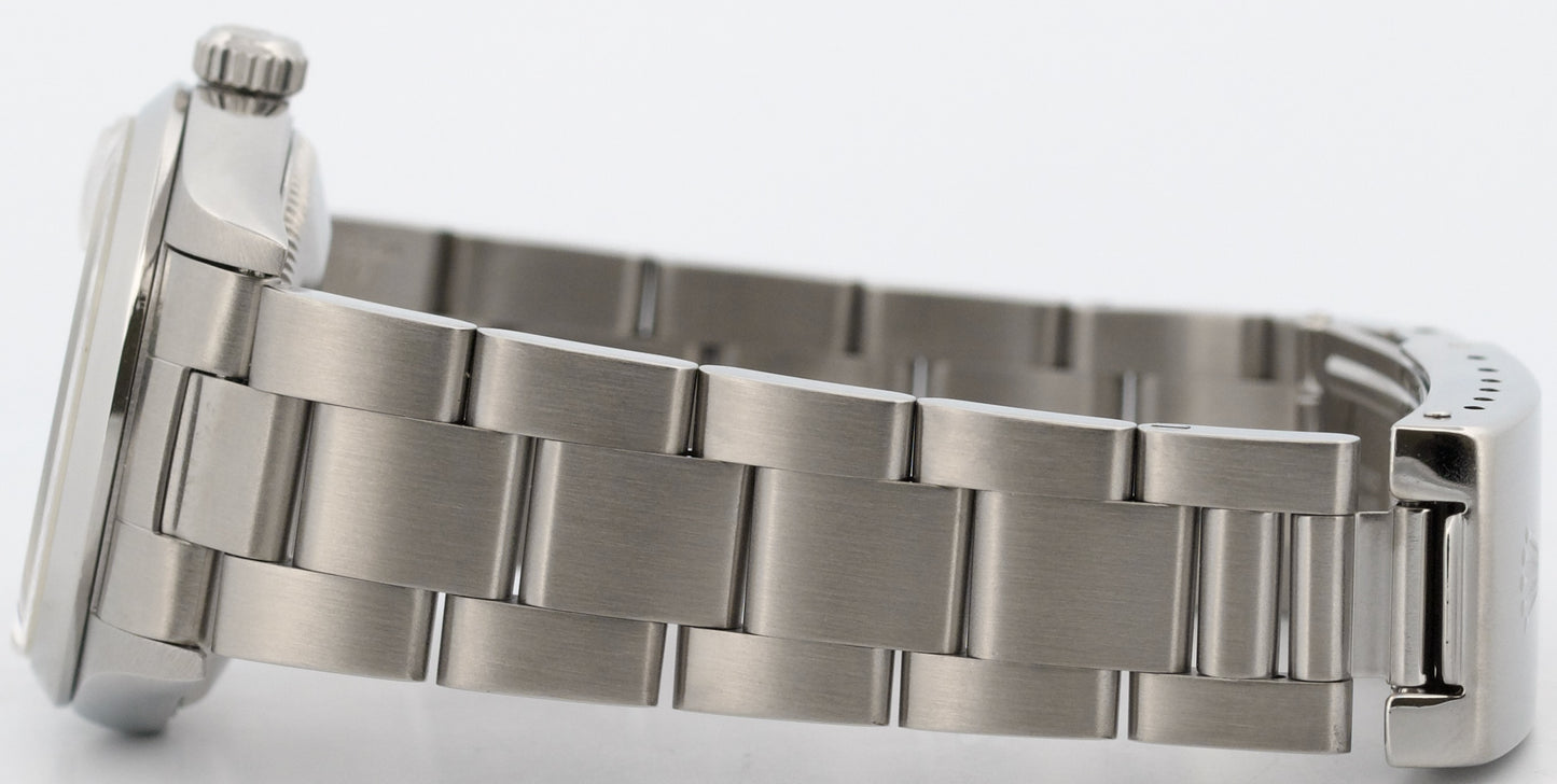 Ladies Rolex DateJust WHITE ROMAN 31mm Stainless Steel Oyster Smooth 78240 Watch