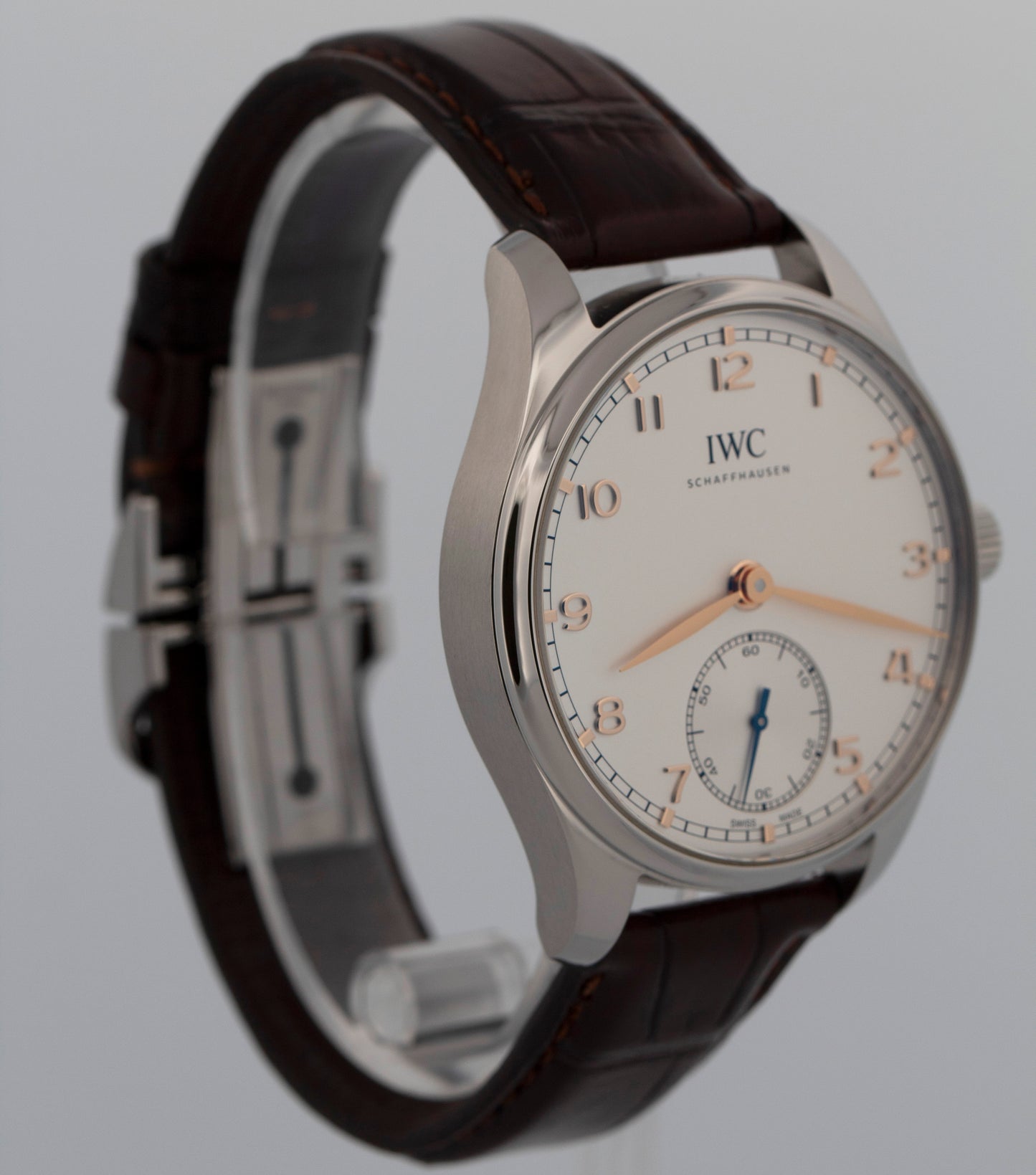 2023 IWC Portugieser PAPERS Stainless Steel Silver 40mm Watch IW358303 BOX