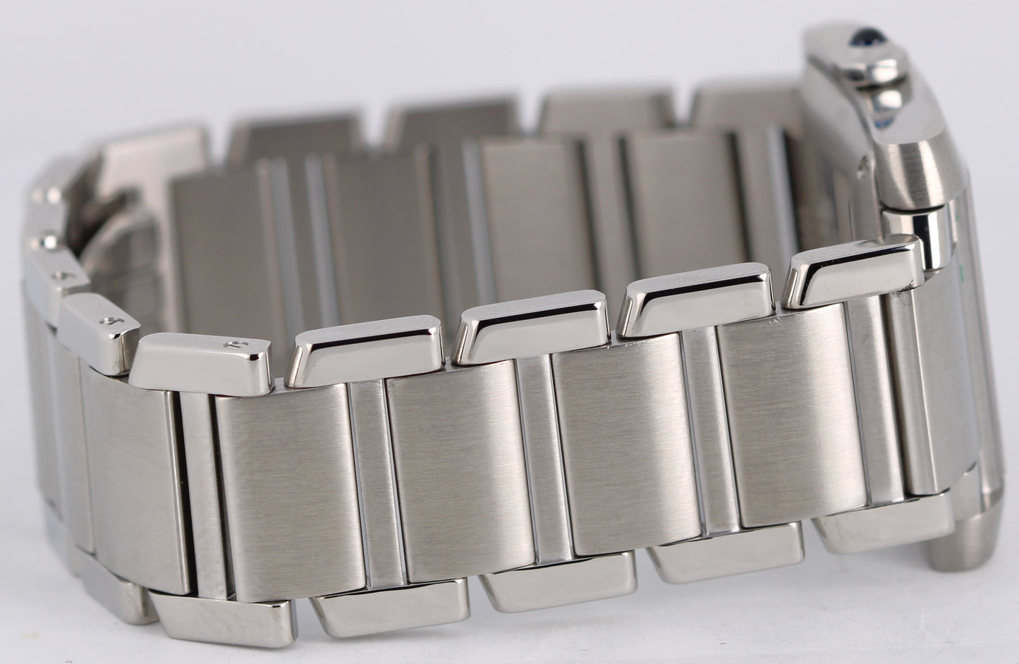 Cartier Tank Francaise Large 2302 Silver Roman Numeral 28mm X 32mm Steel Watch