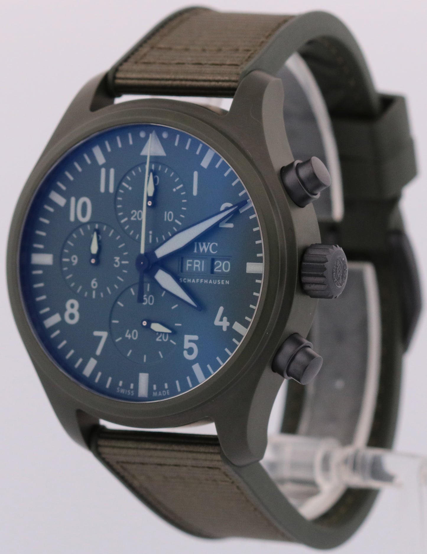 2026 IWC Pilot's Top Gun IW389106 Woodland Green Ceramic 44.5mm Box Papers
