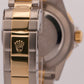 2017 RSC Rolex Submariner Date 40mm BLACK 18K Yellow Gold NO-HOLES Steel 16613