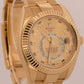 Rolex Sky-Dweller CHAMPAGNE ARABIC 18K Yellow Gold Fluted 42mm 326938 Watch