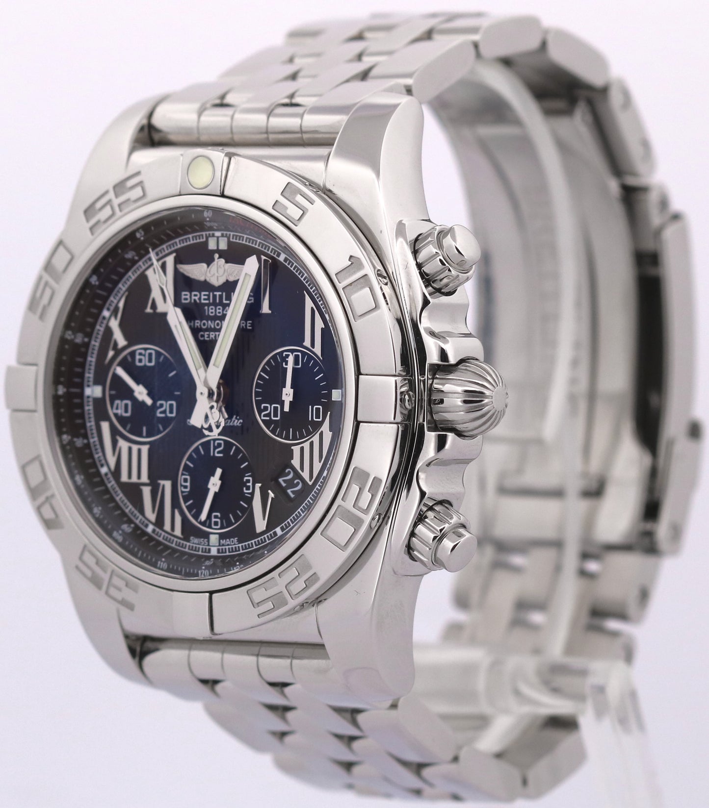 Breitling Chronomat BLACK Stainless Steel Chronograph Automatic 44mm AB0110