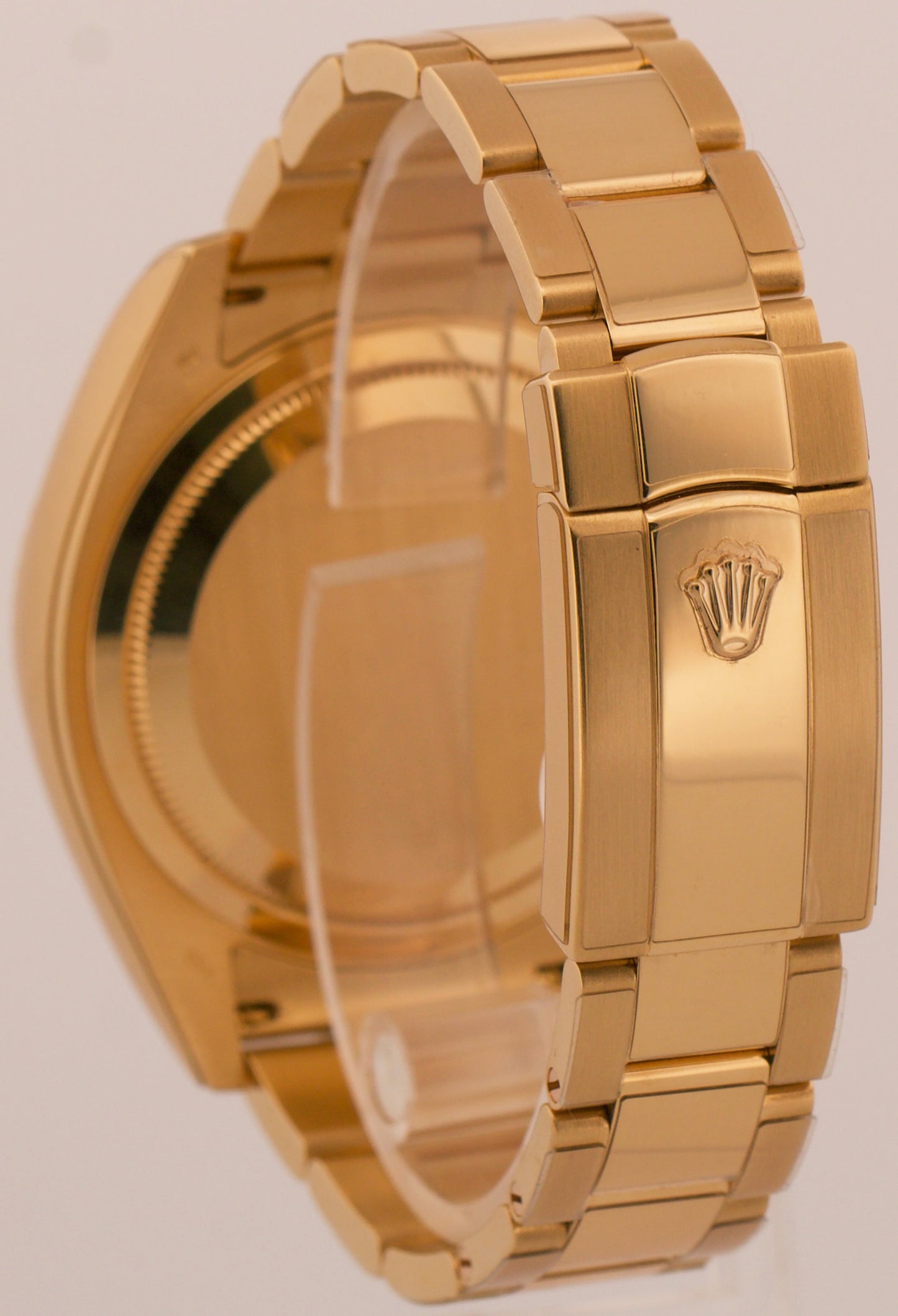 Rolex Sky-Dweller CHAMPAGNE ARABIC 18K Yellow Gold Fluted 42mm 326938 Watch
