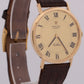 Rolex Cellini CHAMPAGNE ROMAN 18K Yellow Gold Manual Brown Leather 32mm 4112