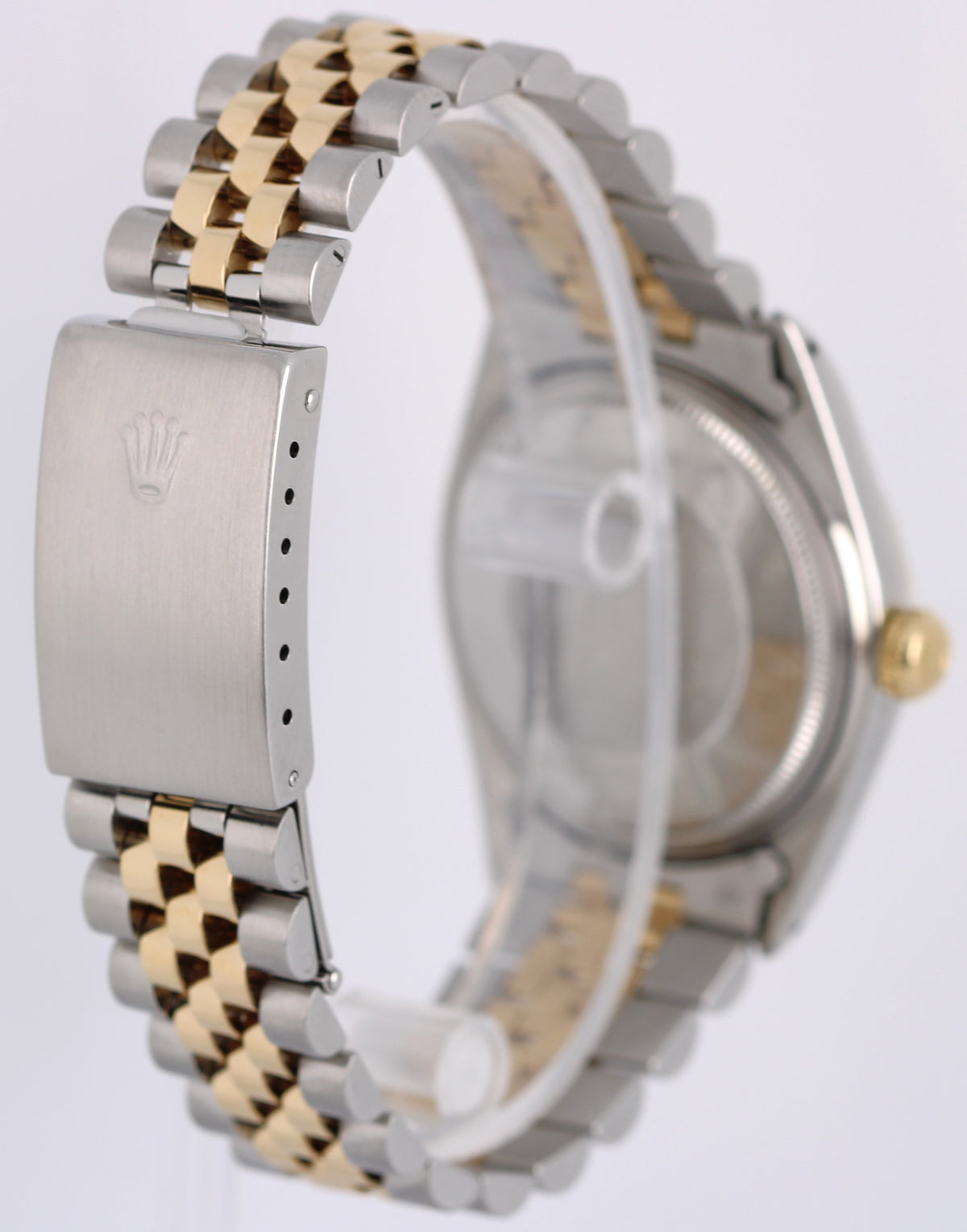Vintage Rolex Datejust 1601 Two-Tone 18k Gold Steel Champagne Diamond 36mm Watch