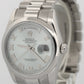 Rolex Day-Date Presidential 36mm GLACIER ICE BLUE ROMAN 950 Platinum 118206