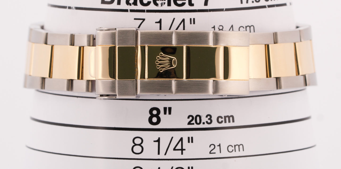 2017 RSC Rolex Submariner Date 40mm BLACK 18K Yellow Gold NO-HOLES Steel 16613