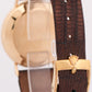 Rolex Cellini CHAMPAGNE ROMAN 18K Yellow Gold Manual Brown Leather 32mm 4112