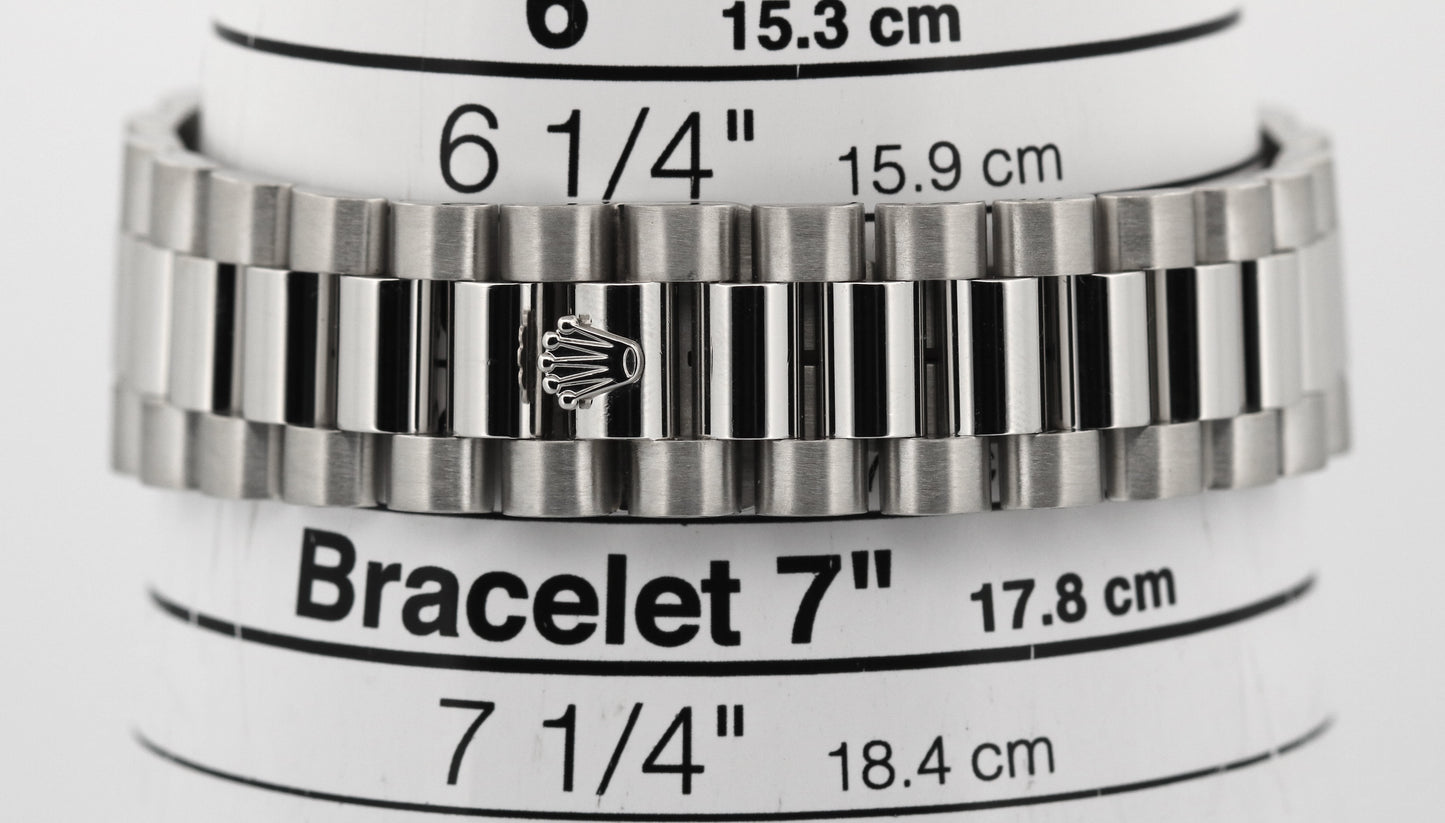 Rolex Day-Date Presidential 36mm GLACIER ICE BLUE ROMAN 950 Platinum 118206