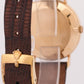 Rolex Cellini CHAMPAGNE ROMAN 18K Yellow Gold Manual Brown Leather 32mm 4112