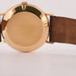 Rolex Cellini CHAMPAGNE ROMAN 18K Yellow Gold Manual Brown Leather 32mm 4112