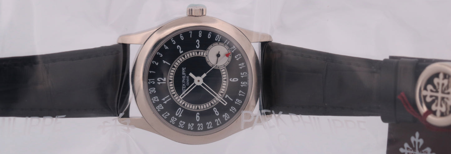 Patek Philippe Calatrava Calendar 6006G-001 18K White Gold 39mm 2026 Service