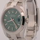 UNWORN 2026 PAPERS Rolex DateJust 41 MINT GREEN Steel OYSTER 41mm 126300 BOX