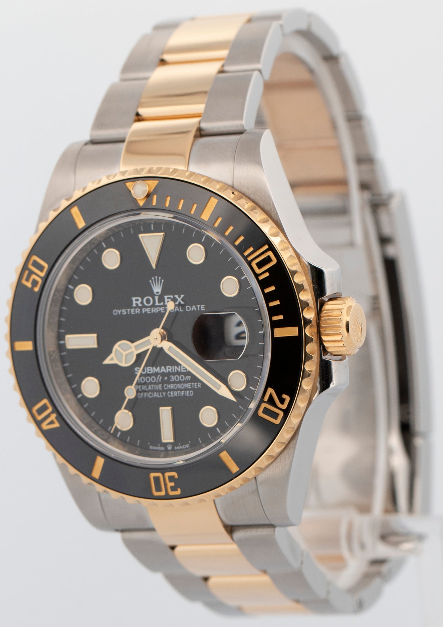 2020 PAPERS Rolex Submariner Date 41mm Ceramic BLACK Two-Tone 18K 126613 LN BOX