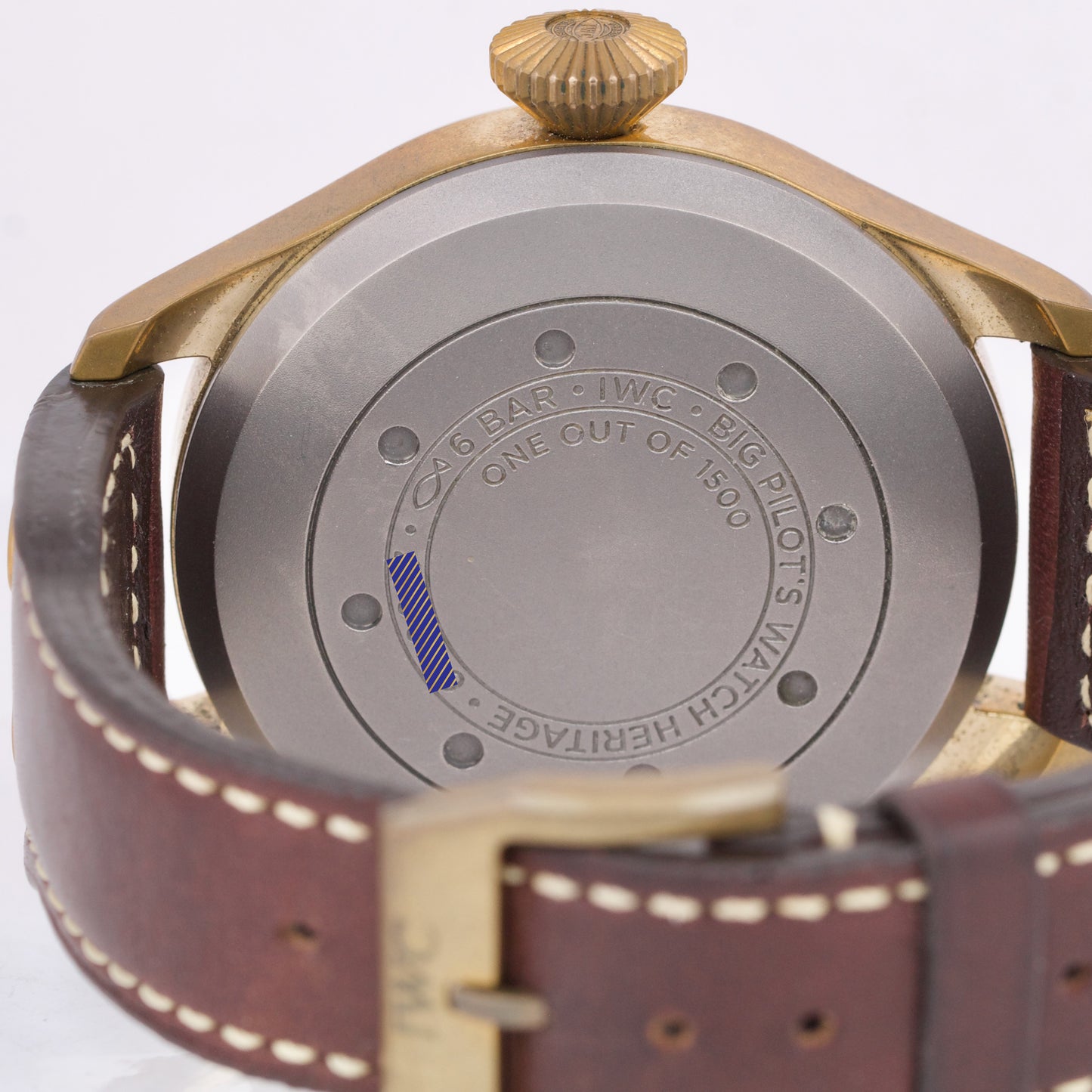 IWC Big Pilot BRONZE Black Arabic Automatic Brown Leather 46mm Watch IW501005