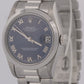 MINT Ladies Rolex DateJust President BLUE ROMAN 31mm PLATINUM Smooth 78246 Watch