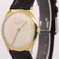 VINTAGE Patek Philippe Calatrava 33mm IVORY Manual 18K Yellow Gold Leather 2507
