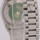 MINT Ladies Rolex DateJust President BLUE ROMAN 31mm PLATINUM Smooth 78246 Watch