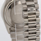 Rolex Day-Date President Silver FACTORY DIAMOND BEZEL 36mm 18K White Gold 18049