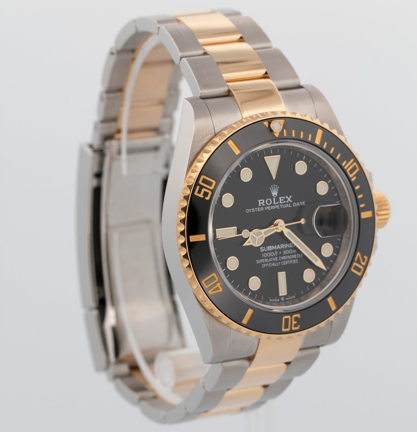 2020 PAPERS Rolex Submariner Date 41mm Ceramic BLACK Two-Tone 18K 126613 LN BOX