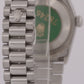 MINT Ladies Rolex DateJust President BLUE ROMAN 31mm PLATINUM Smooth 78246 Watch