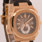 2014 PAPERS Patek Philippe Nautilus 40.5mm CHOCOLATE 18K Rose Gold 5980R-001 BOX