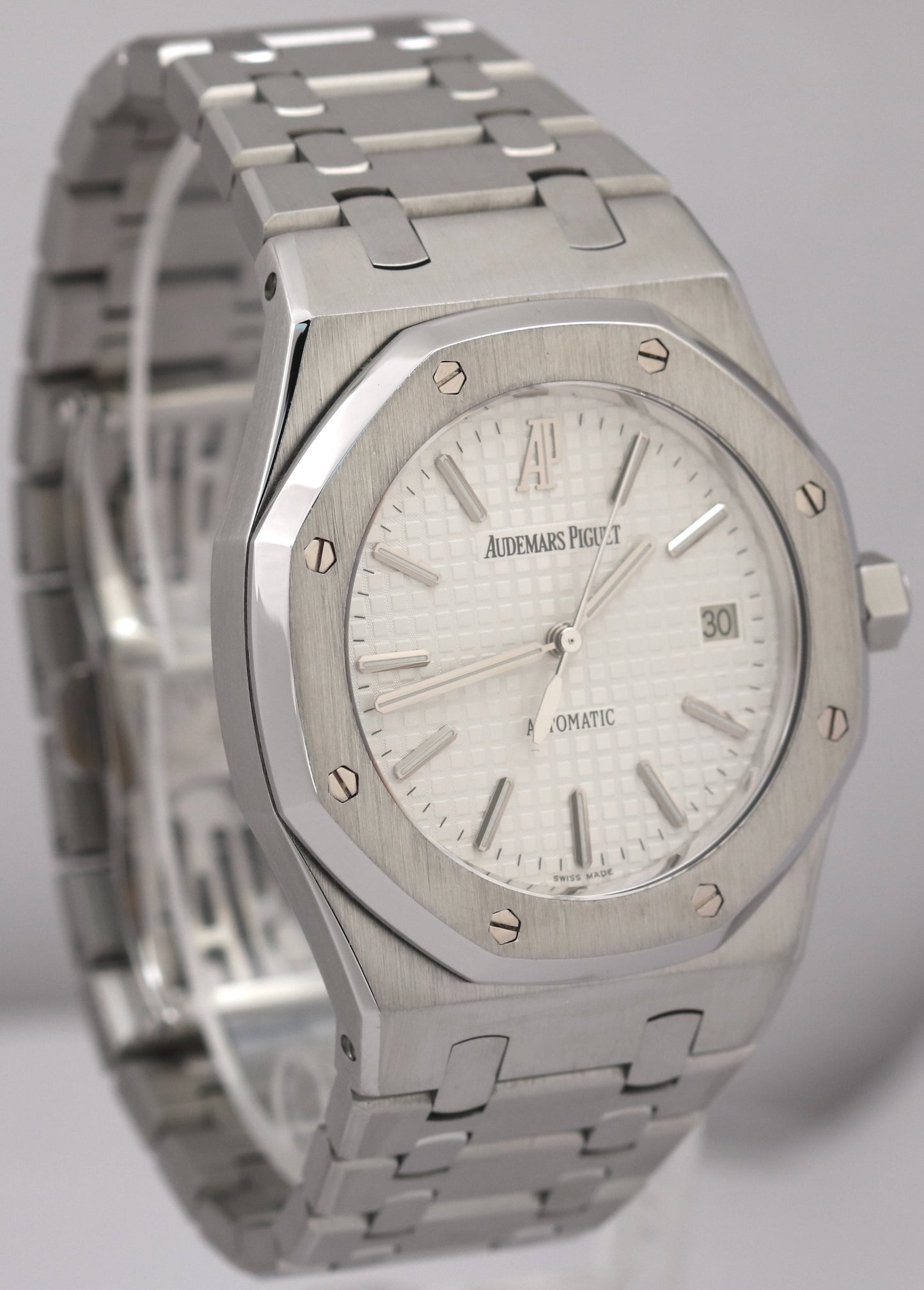 Audemars Piguet Royal Oak WHITE 39mm Stainless Steel Automatic Watch 15300ST