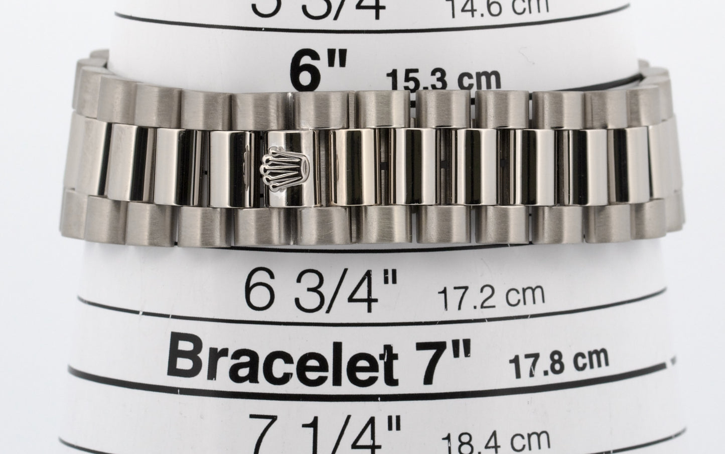 Rolex Day-Date President Silver FACTORY DIAMOND BEZEL 36mm 18K White Gold 18049