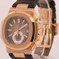 2014 PAPERS Patek Philippe Nautilus 40.5mm CHOCOLATE 18K Rose Gold 5980R-001 BOX