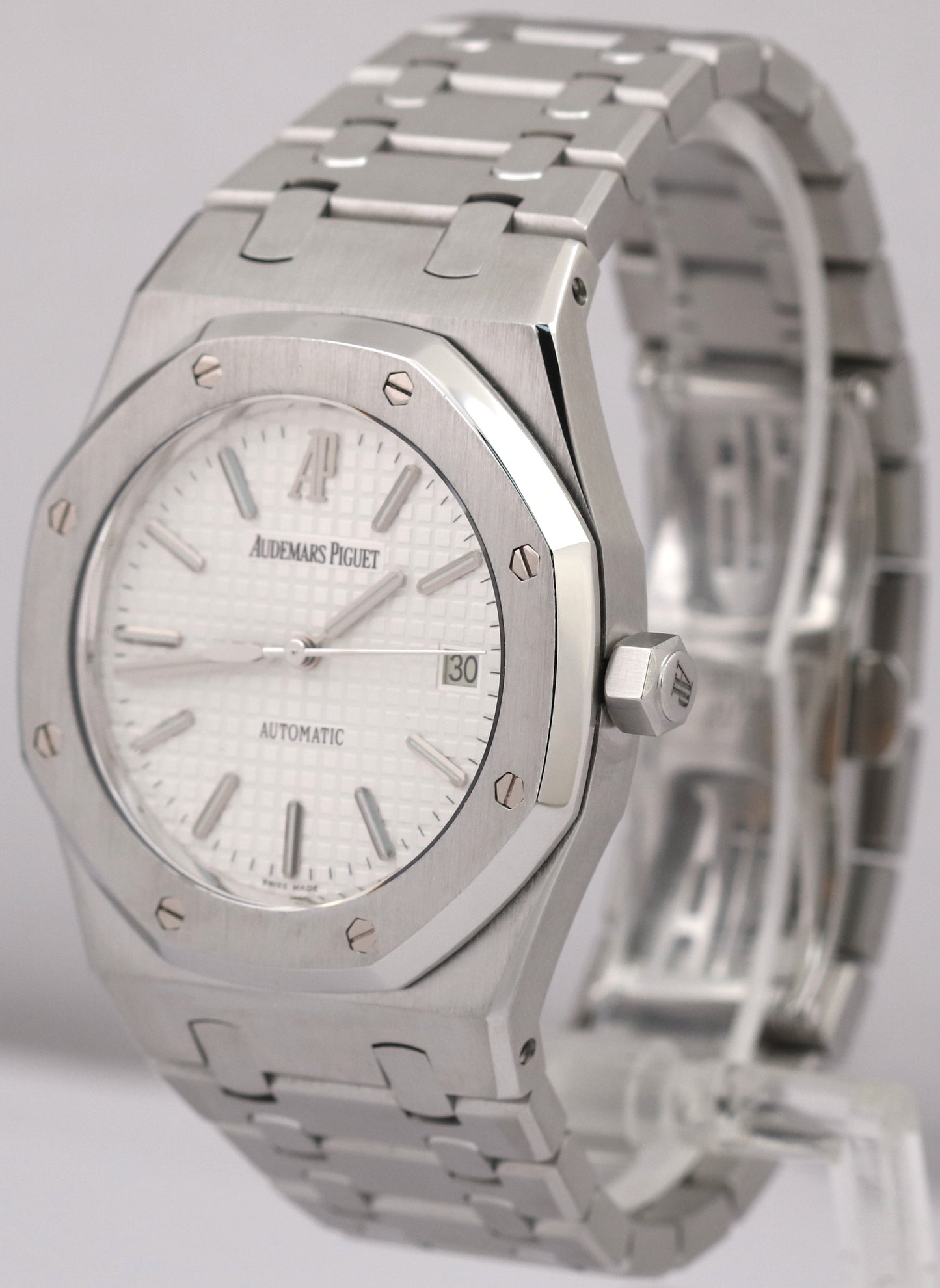 Audemars Piguet Royal Oak WHITE 39mm Stainless Steel Automatic Watch 15300ST